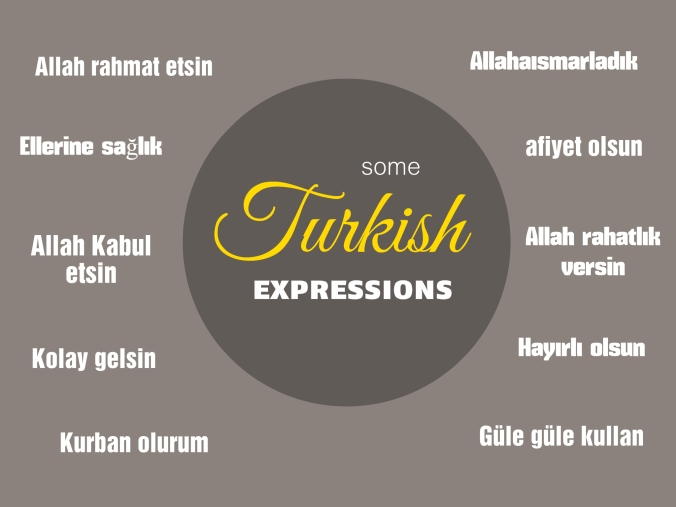 Beberapa ekspresi yang digunakan orang Turki dalam kehidupan sehari-hari. Arti dan pengunaanya saya tulis di halaman lain :)